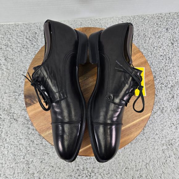 Principe Mens 10.5 Black Leather Business Office Cap Toe Oxford Derby Dress Shoe main image 12